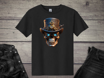 Steampunk Skull Youth T-Shirt
