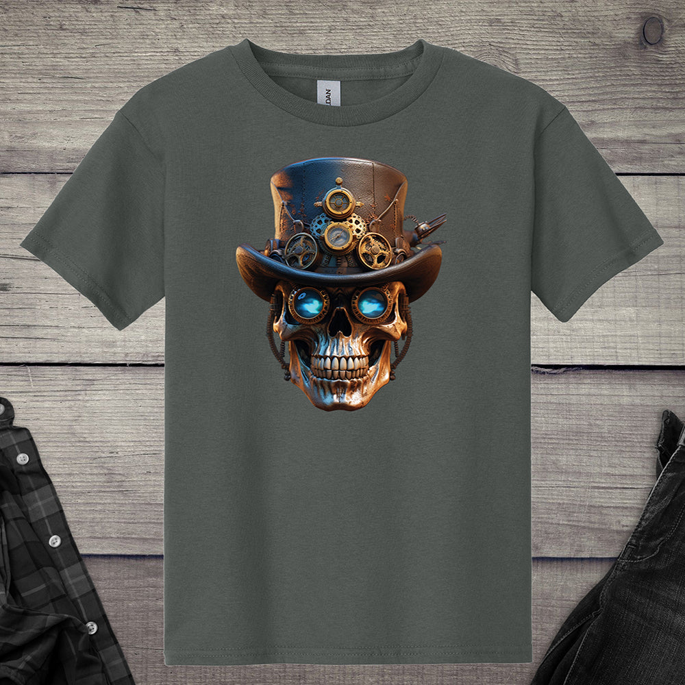 Steampunk Skull Youth T-Shirt