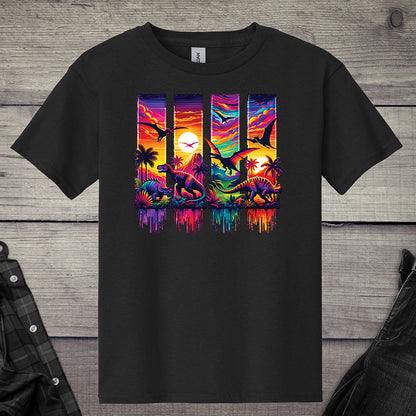 Colorful Dinosaurs Youth T-Shirt