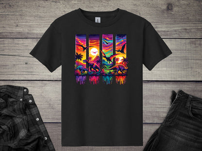 Colorful Dinosaurs Youth T-Shirt