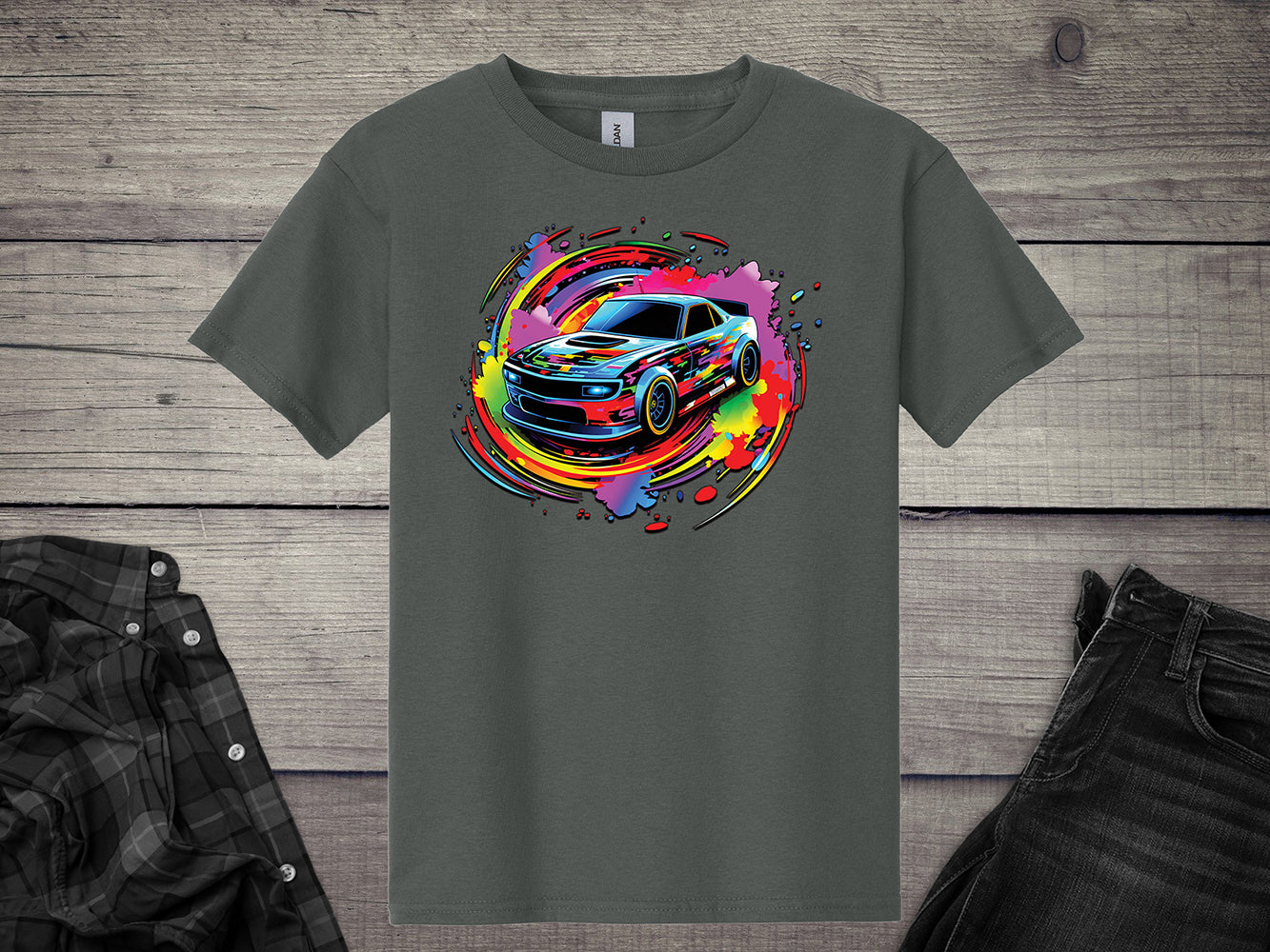 Car Swirl Youth T-Shirt