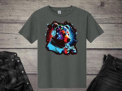 Gamer Bear Youth T-Shirt