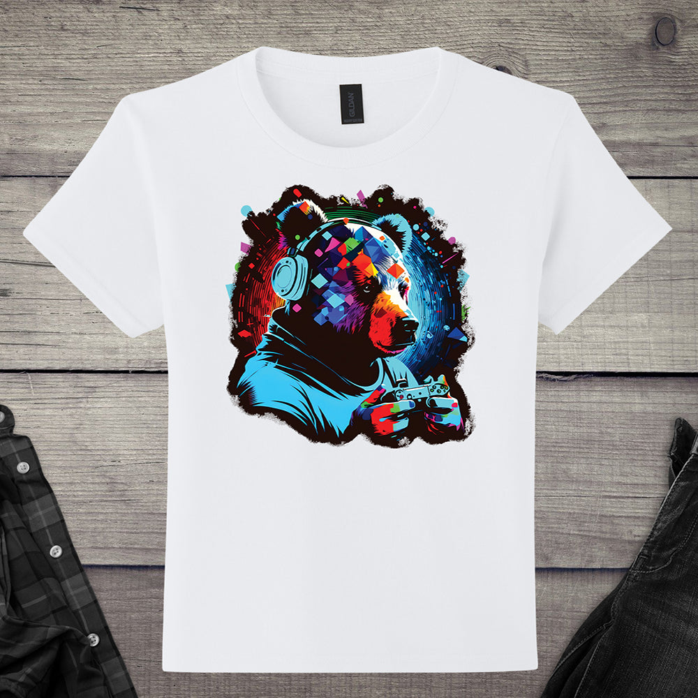 Gamer Bear Youth T-Shirt