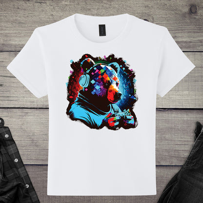 Gamer Bear Youth T-Shirt