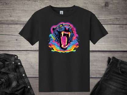 Colorful Panther Youth T-Shirt