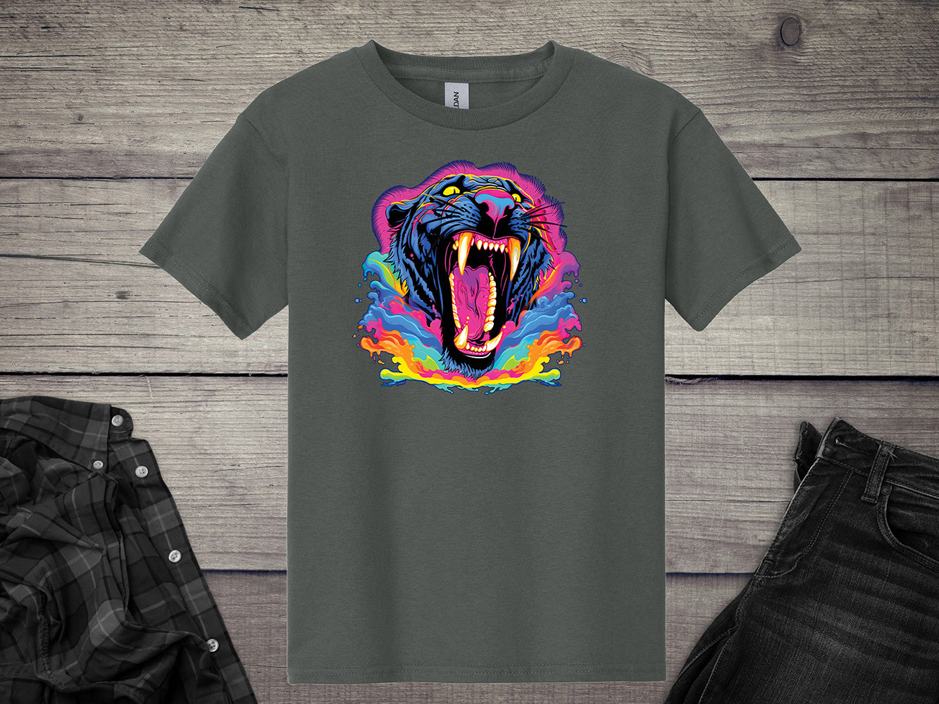 Colorful Panther Youth T-Shirt