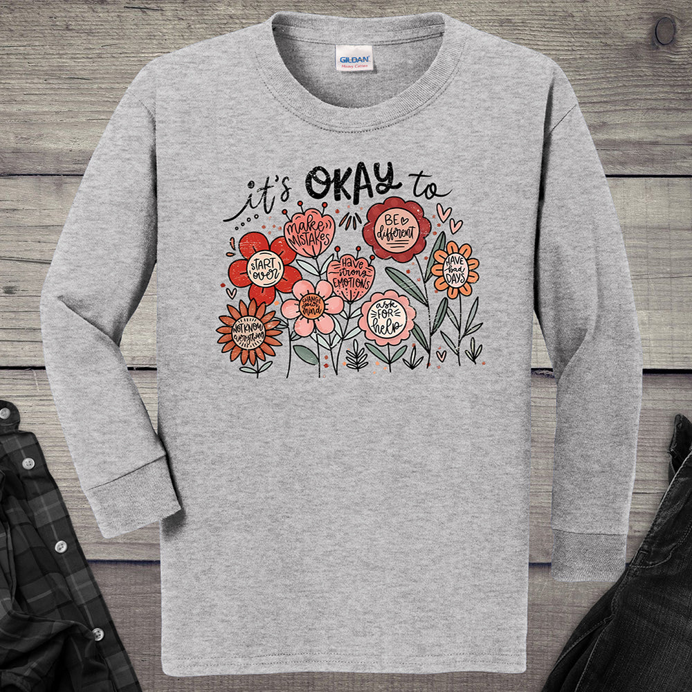 It’s Okay Youth Long Sleeve Tee