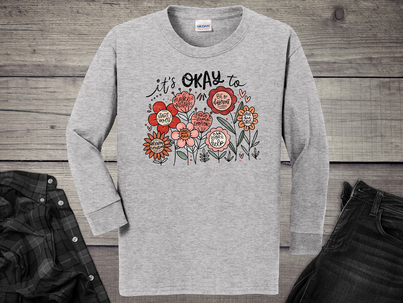 It’s Okay Youth Long Sleeve Tee