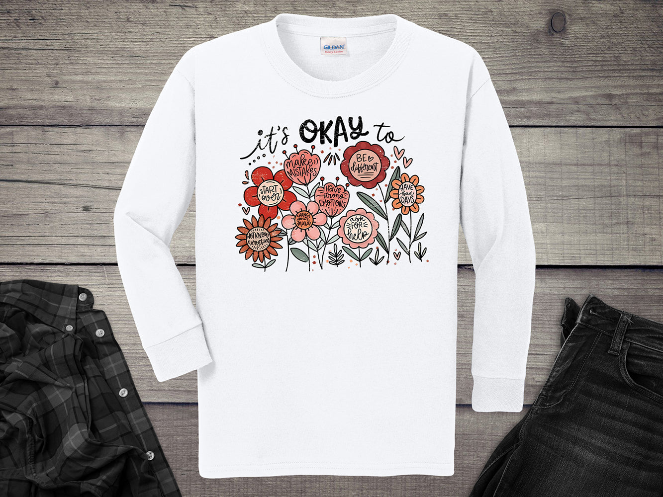 It’s Okay Youth Long Sleeve Tee