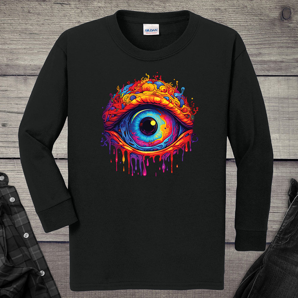 Trippy Eye Youth Long Sleeve Tee