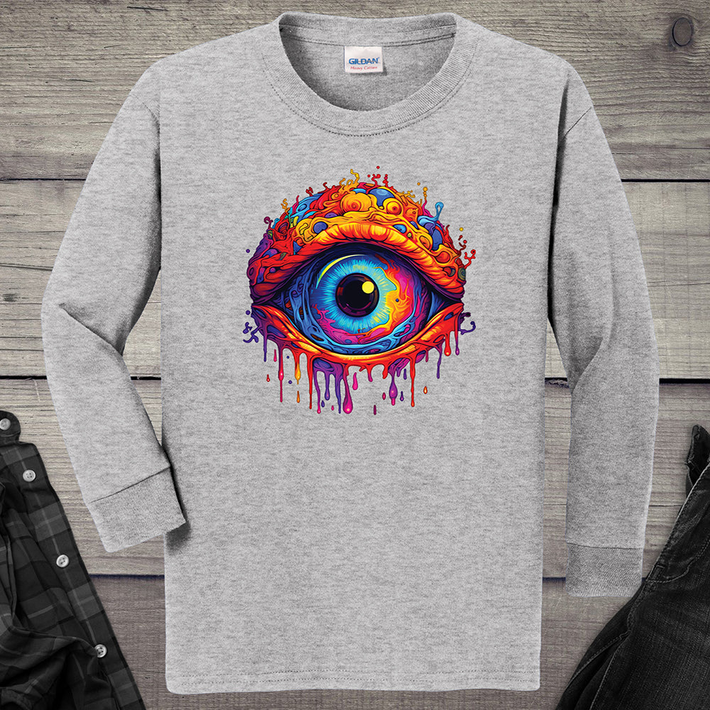 Trippy Eye Youth Long Sleeve Tee