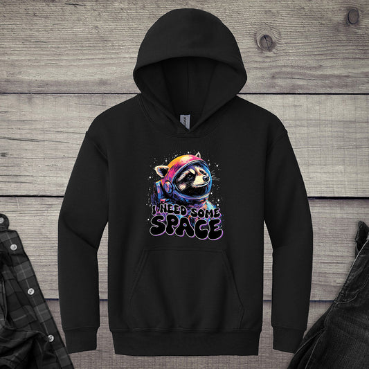 I Need Space Raccoon Youth Hoodie