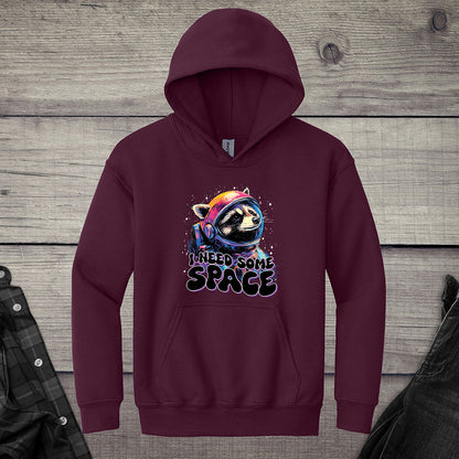 I Need Space Raccoon Youth Hoodie
