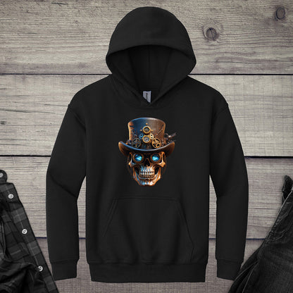 Steampunk Skull Youth Hoodie