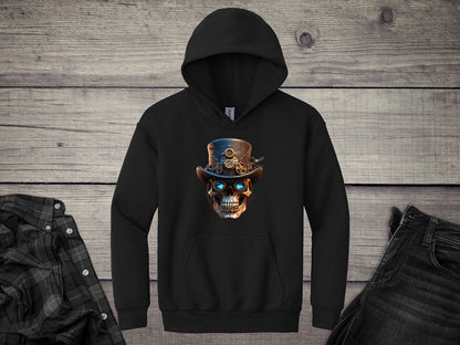 Steampunk Skull Youth Hoodie