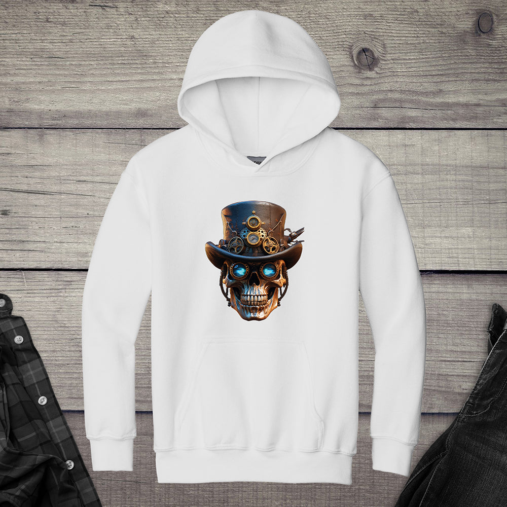 Steampunk Skull Youth Hoodie
