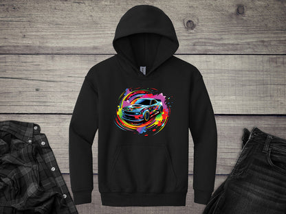 Car Swirl Youth Hoodie