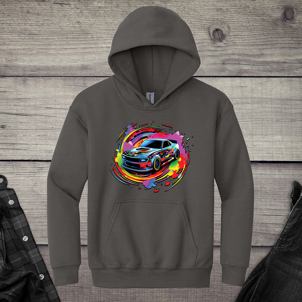 Car Swirl Youth Hoodie