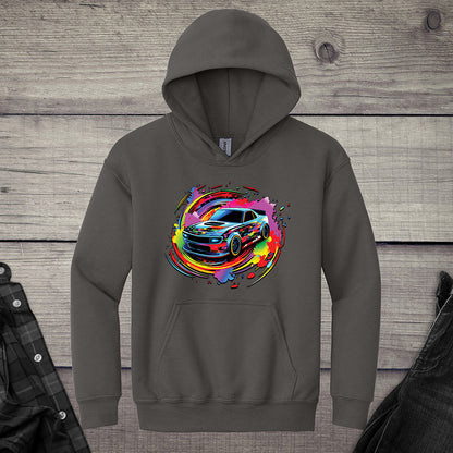 Car Swirl Youth Hoodie