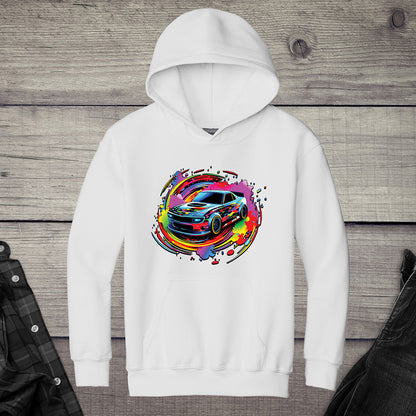 Car Swirl Youth Hoodie