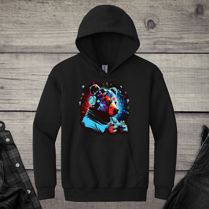 Gamer Bear Youth Hoodie