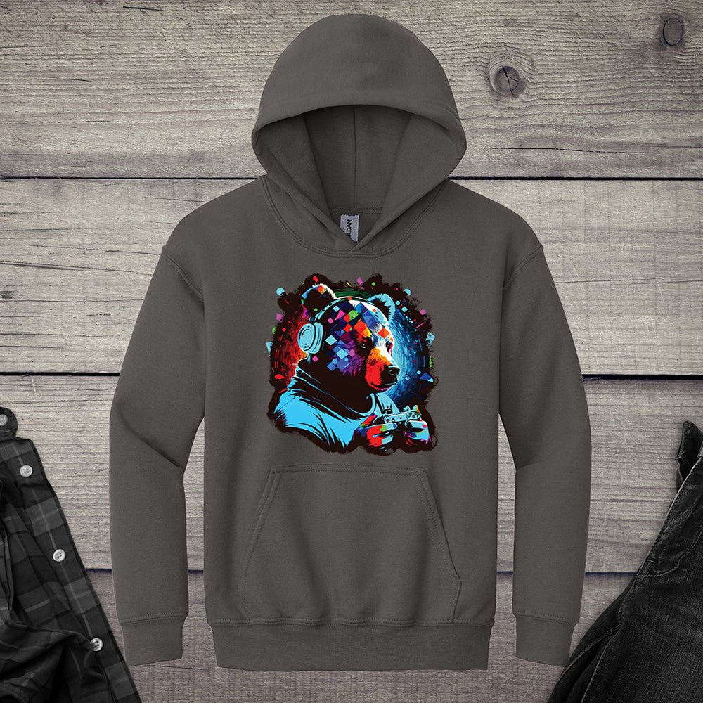Gamer Bear Youth Hoodie