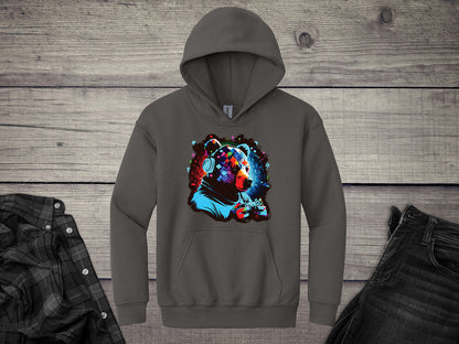 Gamer Bear Youth Hoodie
