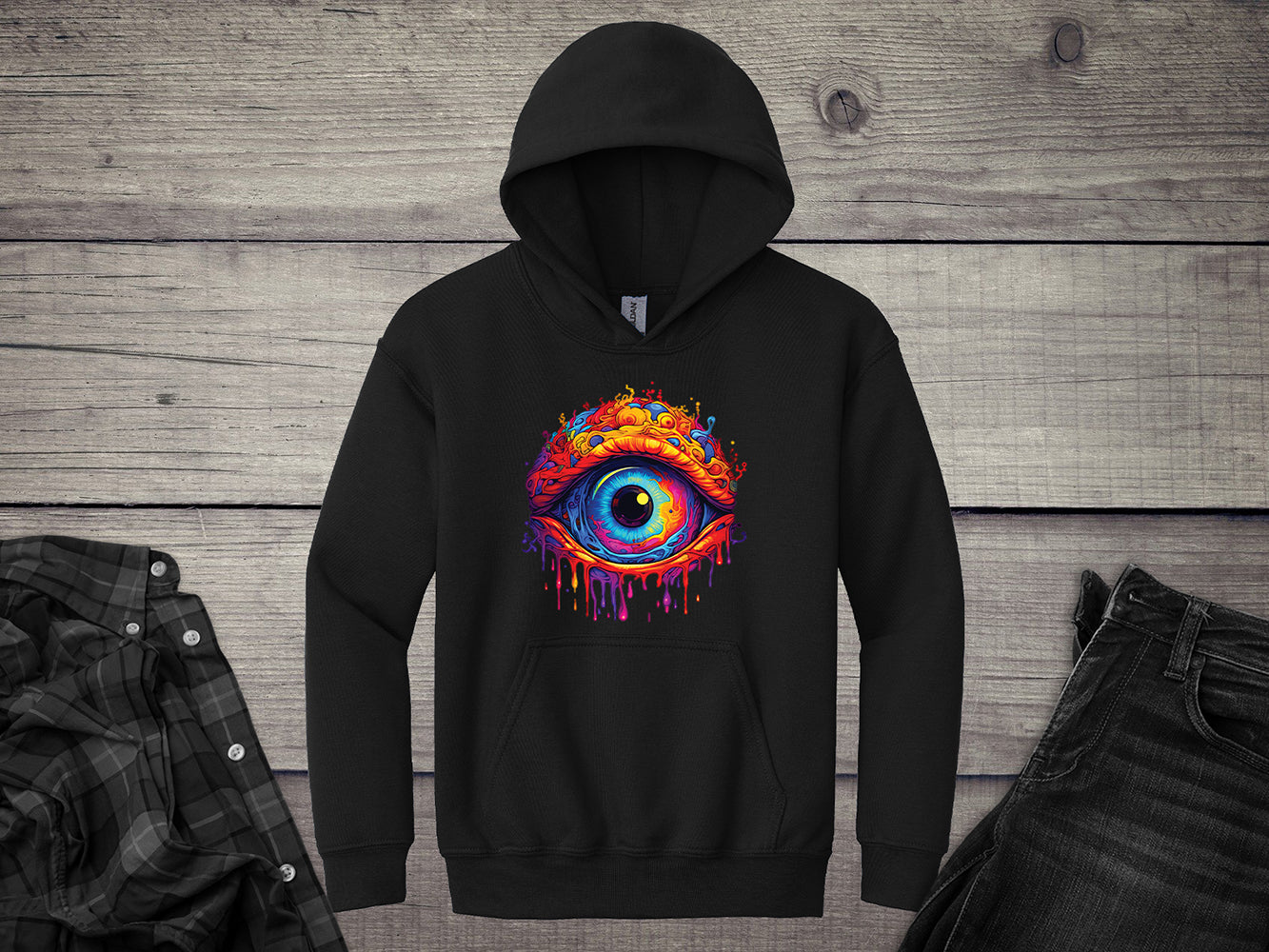 Trippy Eye Youth Hoodie
