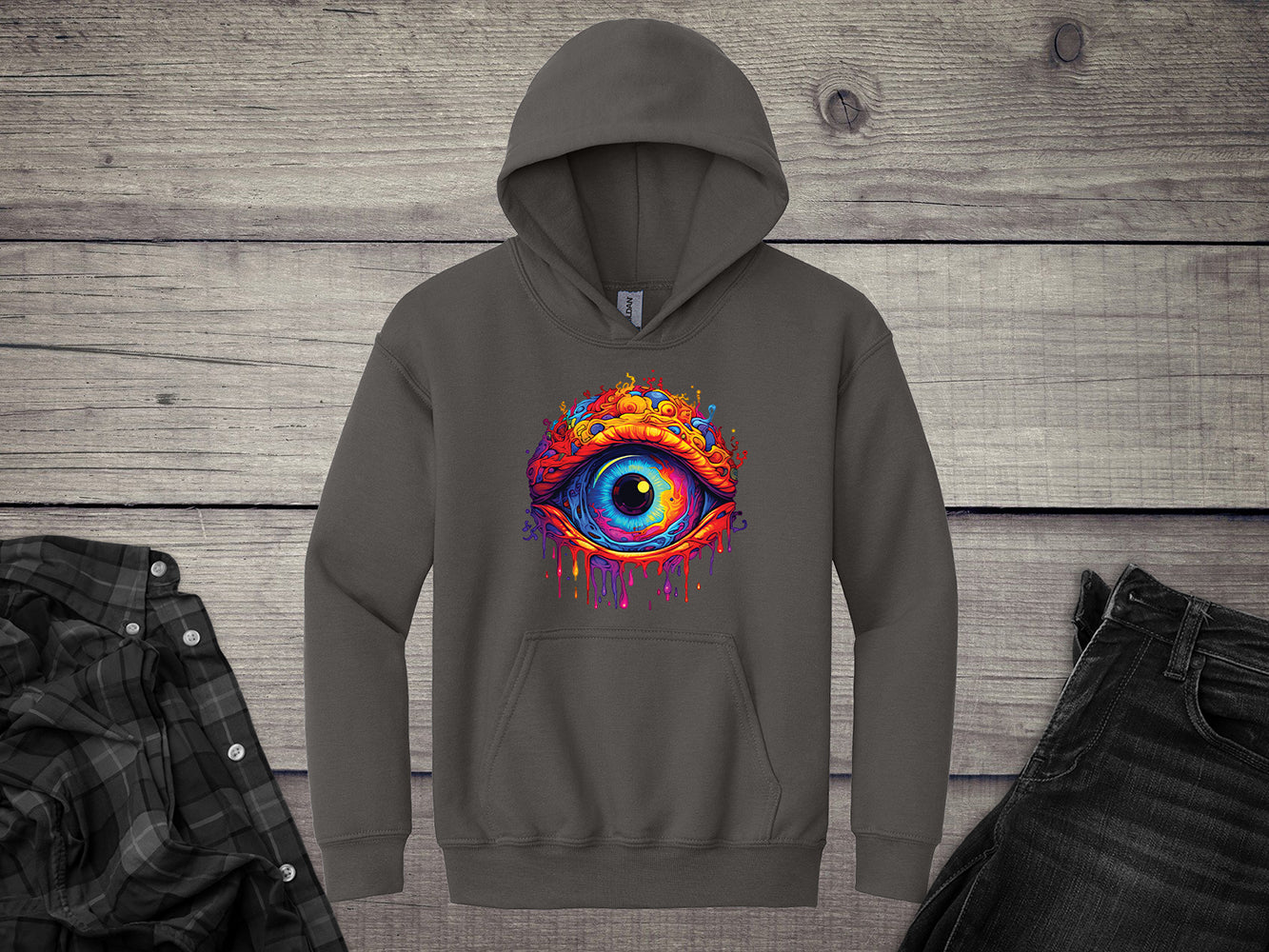 Trippy Eye Youth Hoodie