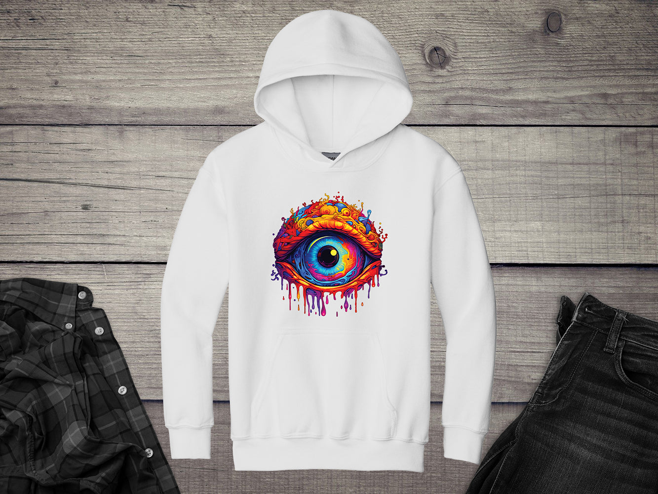 Trippy Eye Youth Hoodie