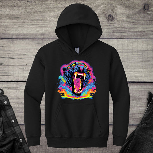 Colorful Panther Youth Hoodie