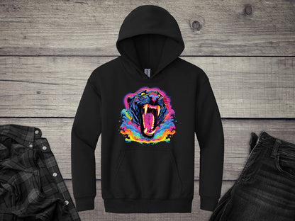 Colorful Panther Youth Hoodie