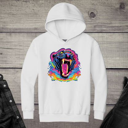 Colorful Panther Youth Hoodie