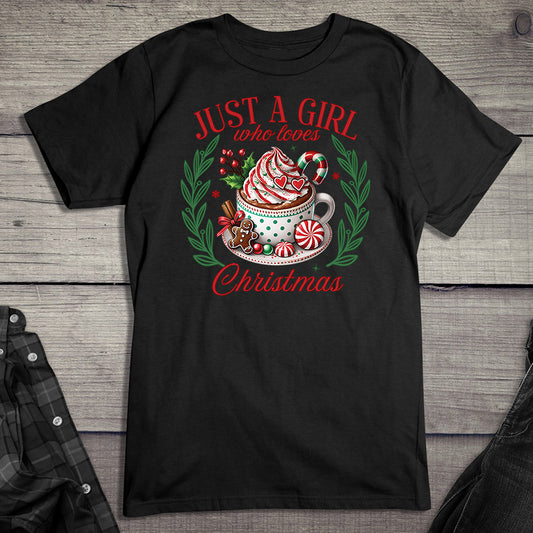 Girl Who Loves Christmas Cocoa T-Shirt