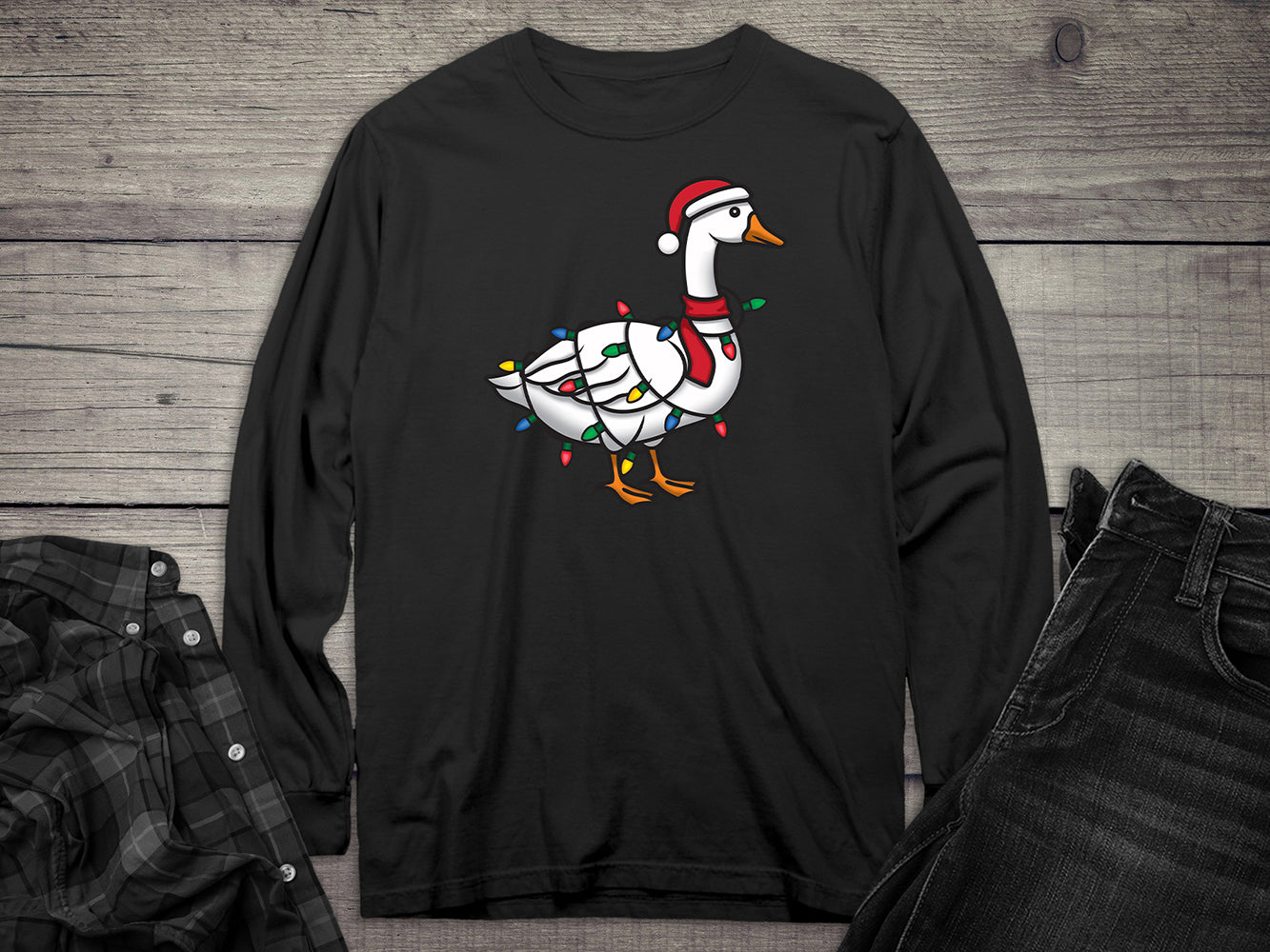 Christmas Goose Long Sleeve Tee