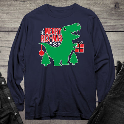 Merry Rex-Mas Long Sleeve Tee