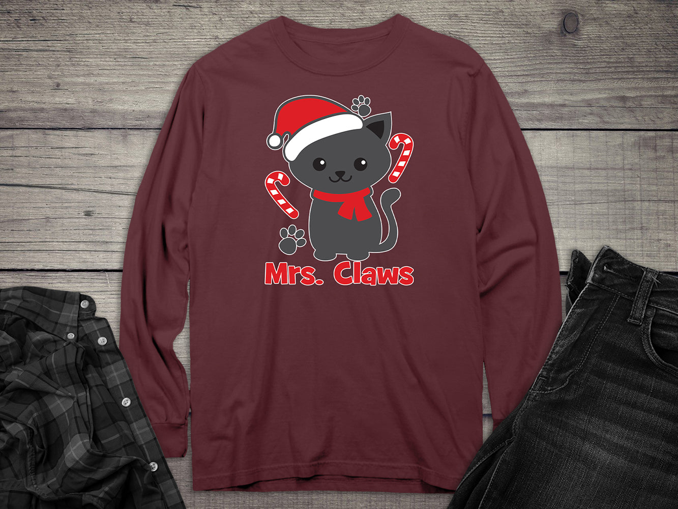 Mrs. Claws Long Sleeve Tee