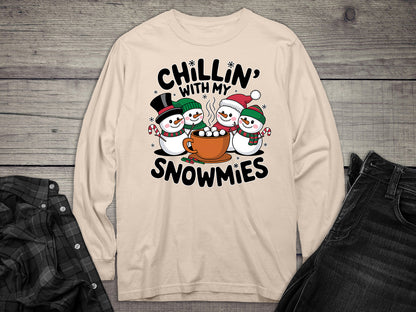 Chillin’ With My Snowmies Long Sleeve Tee