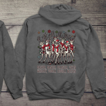 Reindeer Drinking Hoodie