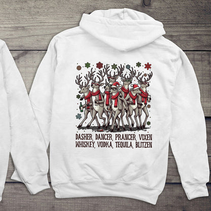 Reindeer Drinking Hoodie