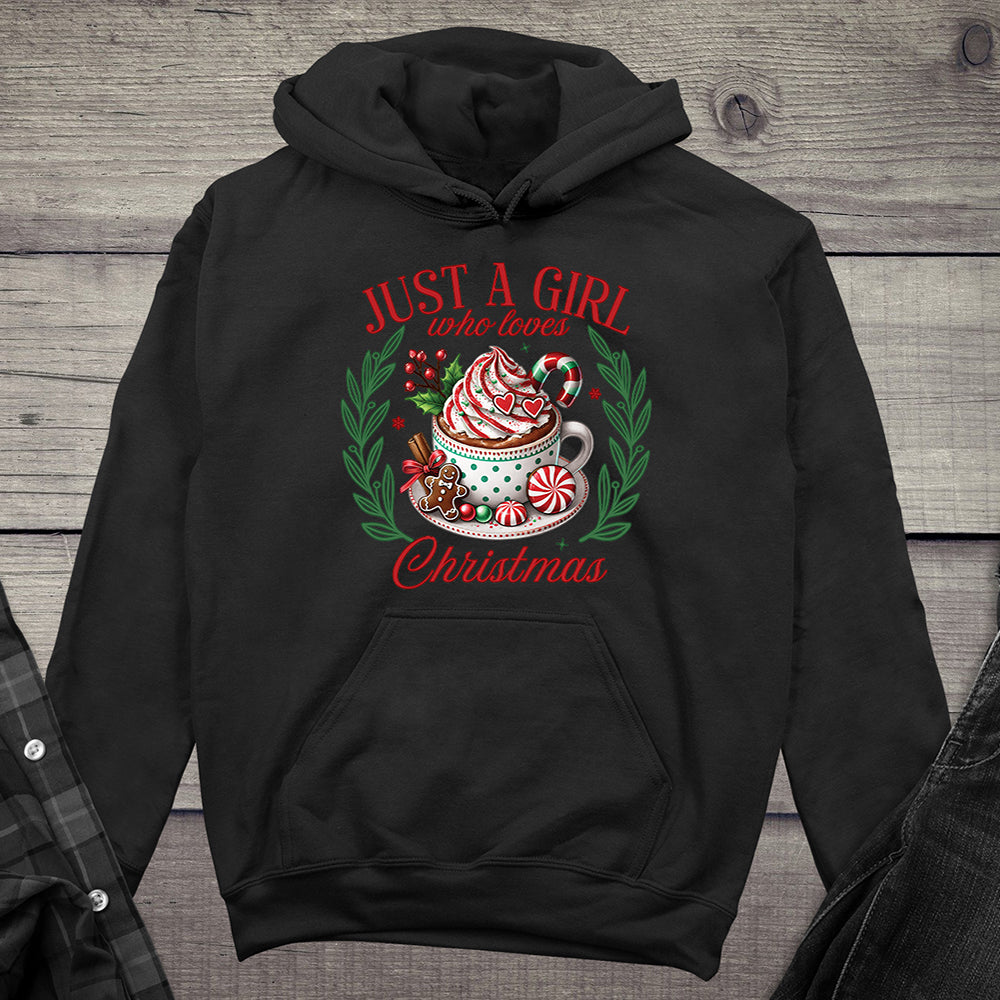 Girl Who Loves Christmas Cocoa Hoodie