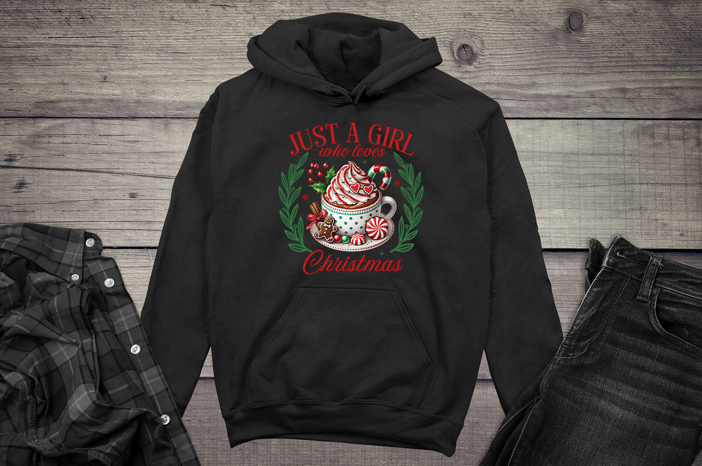 Girl Who Loves Christmas Cocoa Hoodie