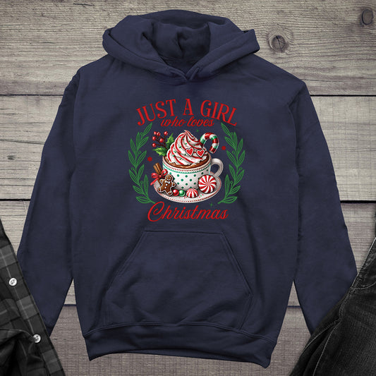 Girl Who Loves Christmas Cocoa Hoodie