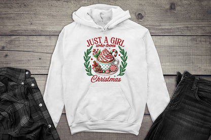 Girl Who Loves Christmas Cocoa Hoodie