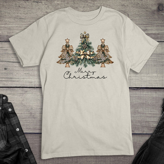 Merry Christmas Golden Trees T-Shirt