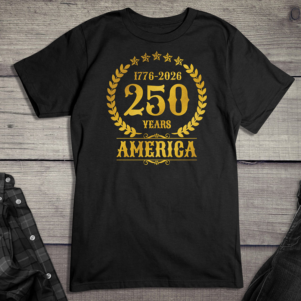 250 Years America Gold T-Shirt