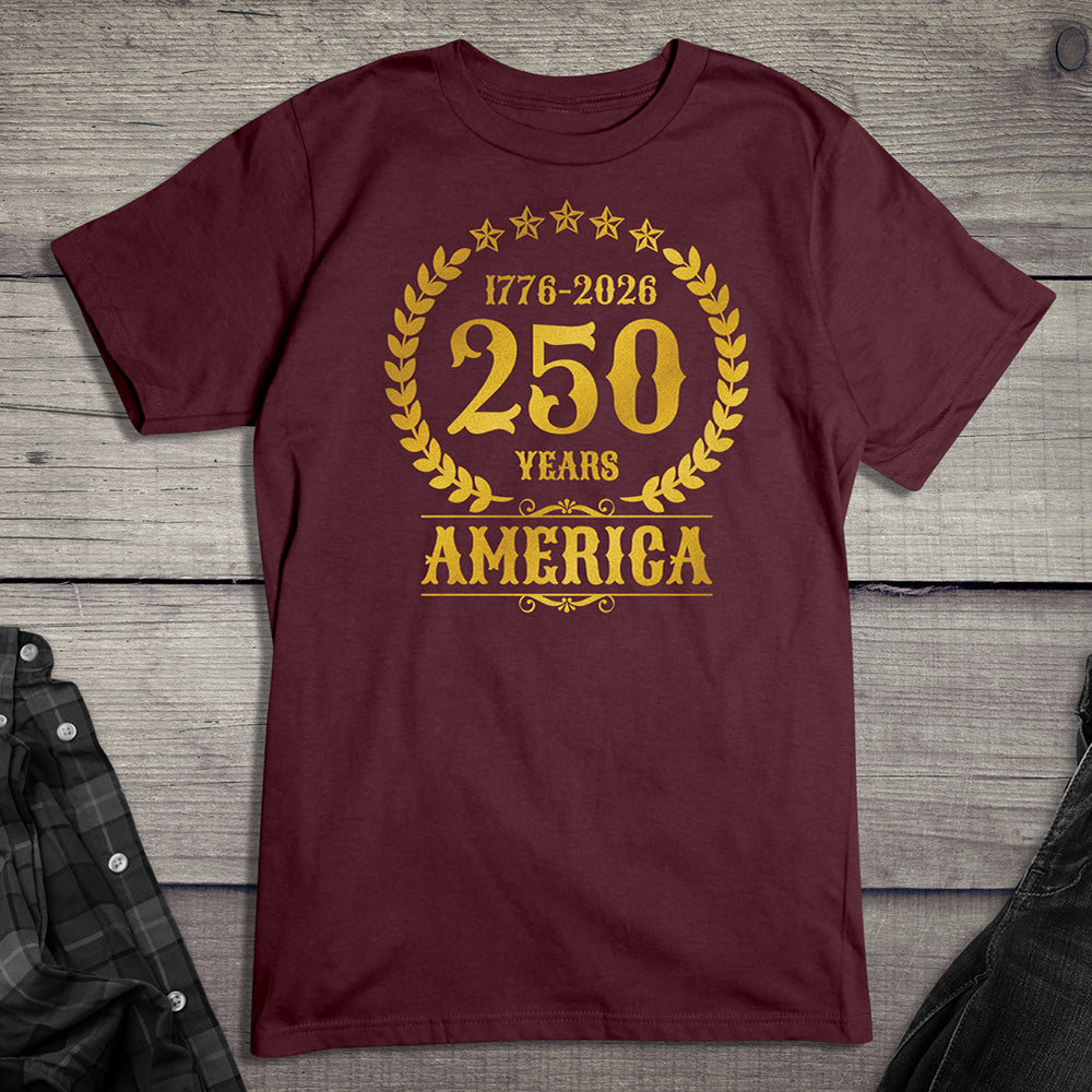 250 Years America Gold T-Shirt