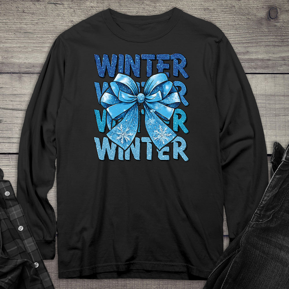 Winter Bow Long Sleeve Tee