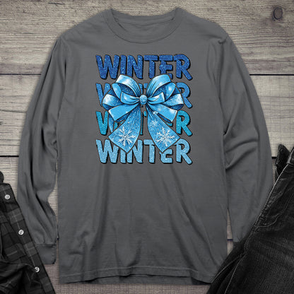 Winter Bow Long Sleeve Tee
