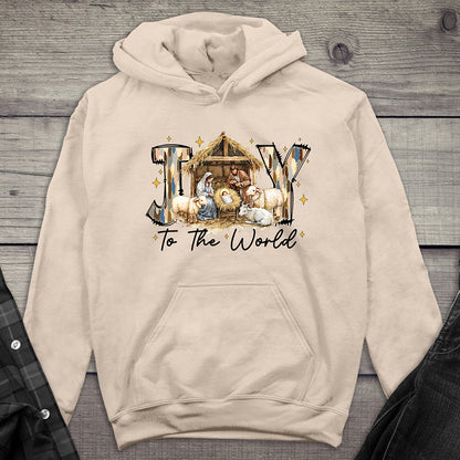 Joy To The World Manger Hoodie